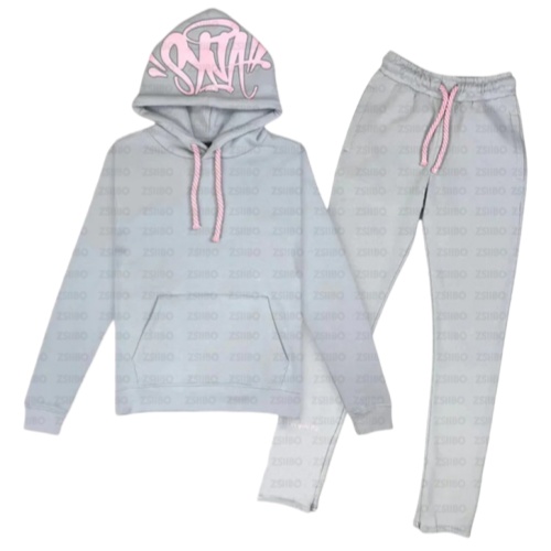 Syna Tracksuit Grey-Pink