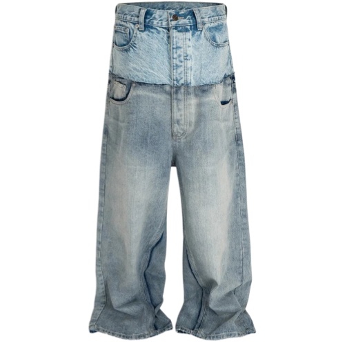 balenciaga cut up jeans