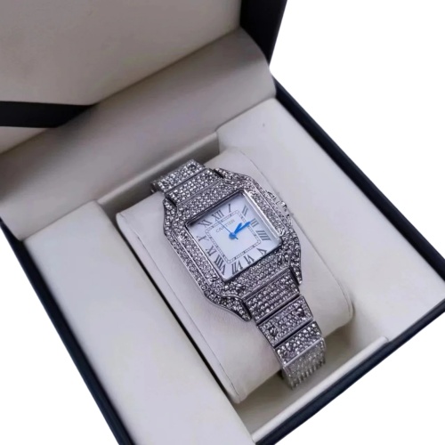 Cartier Santos Iced Out