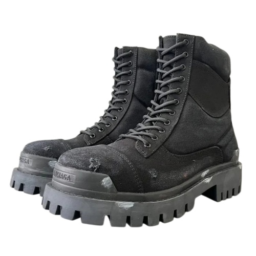 Balenciaga Strike Boots Black
