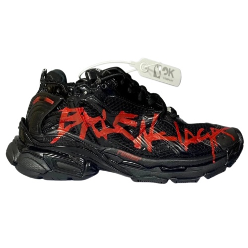 Balenciaga Runner Black Red Graffiti
