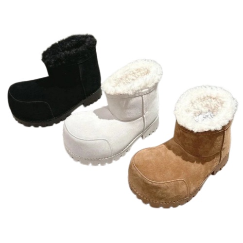 Balenciaga Alaska Shor Tub Fur Boots
