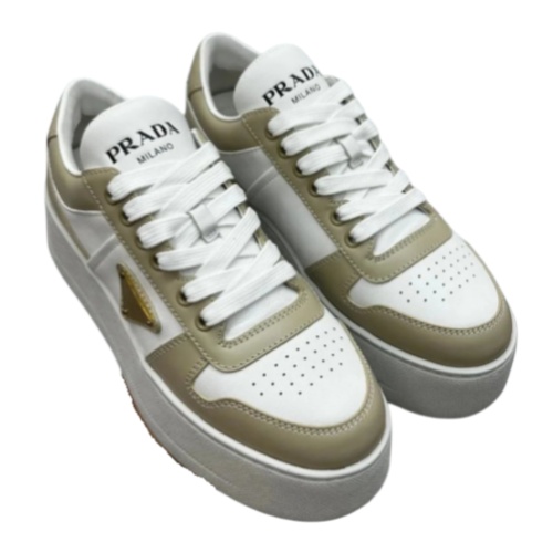 Prada Downtown Bold leather sneakers