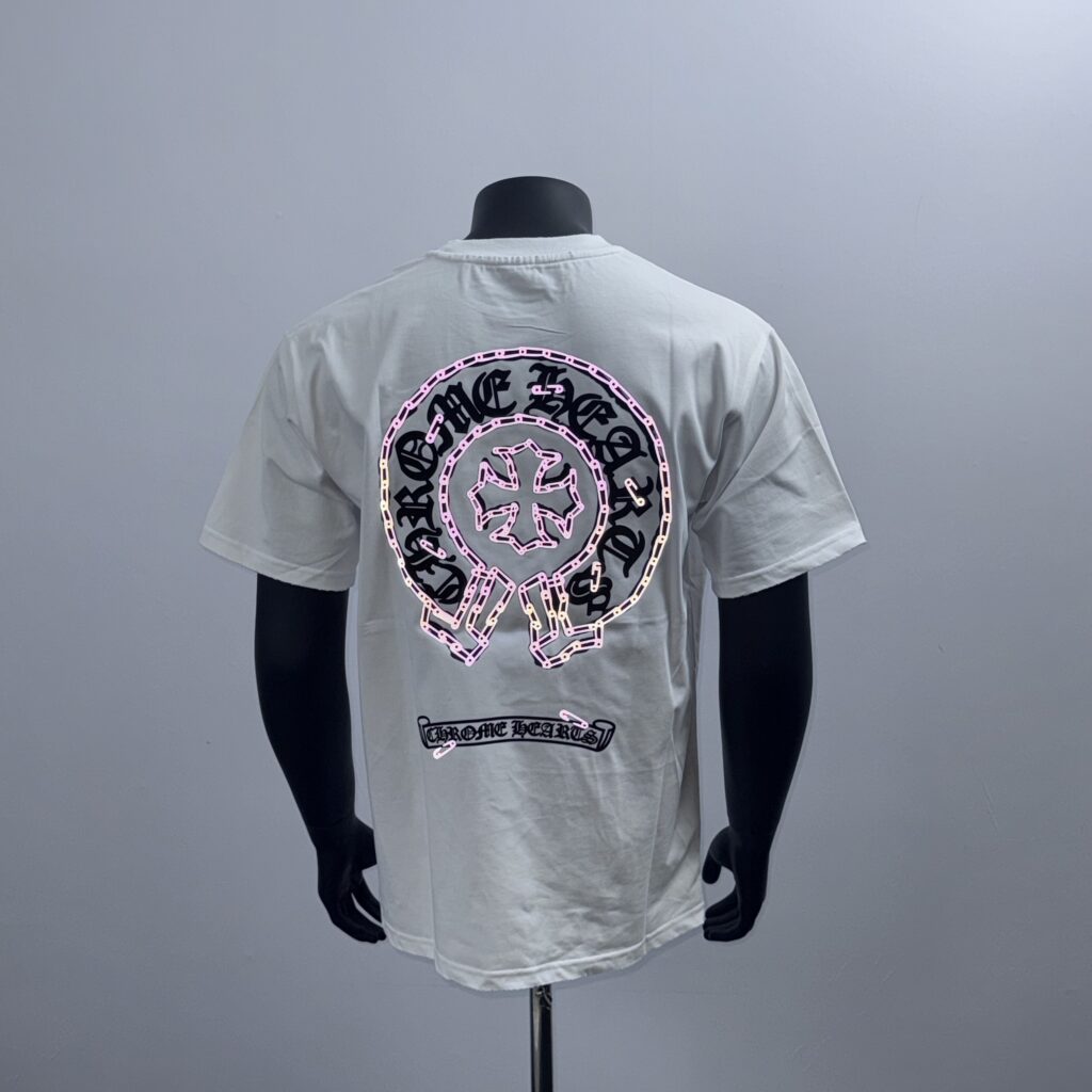 chrome hearts t shirt z odblaskiem