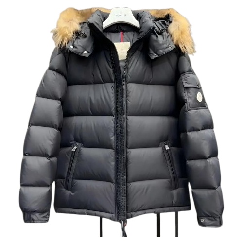Moncler Mayaf Faux Fur-Trimmed Down Jacket