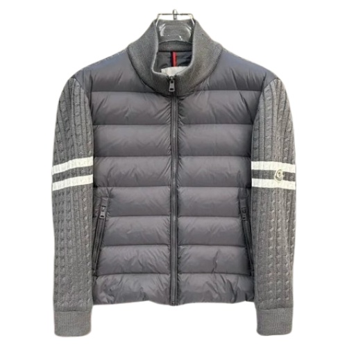 Moncler Jacket with Knitted Sleeves