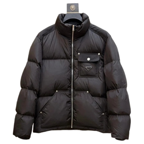 Prada Cropped triangle-logo Padded Jacket