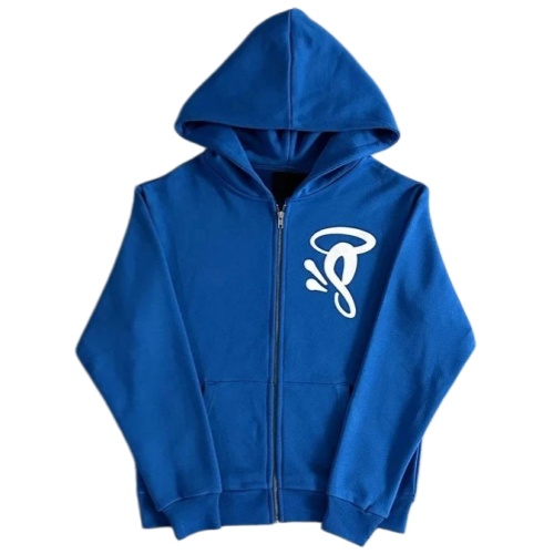 Syna Zip Hoodie in Blue cw