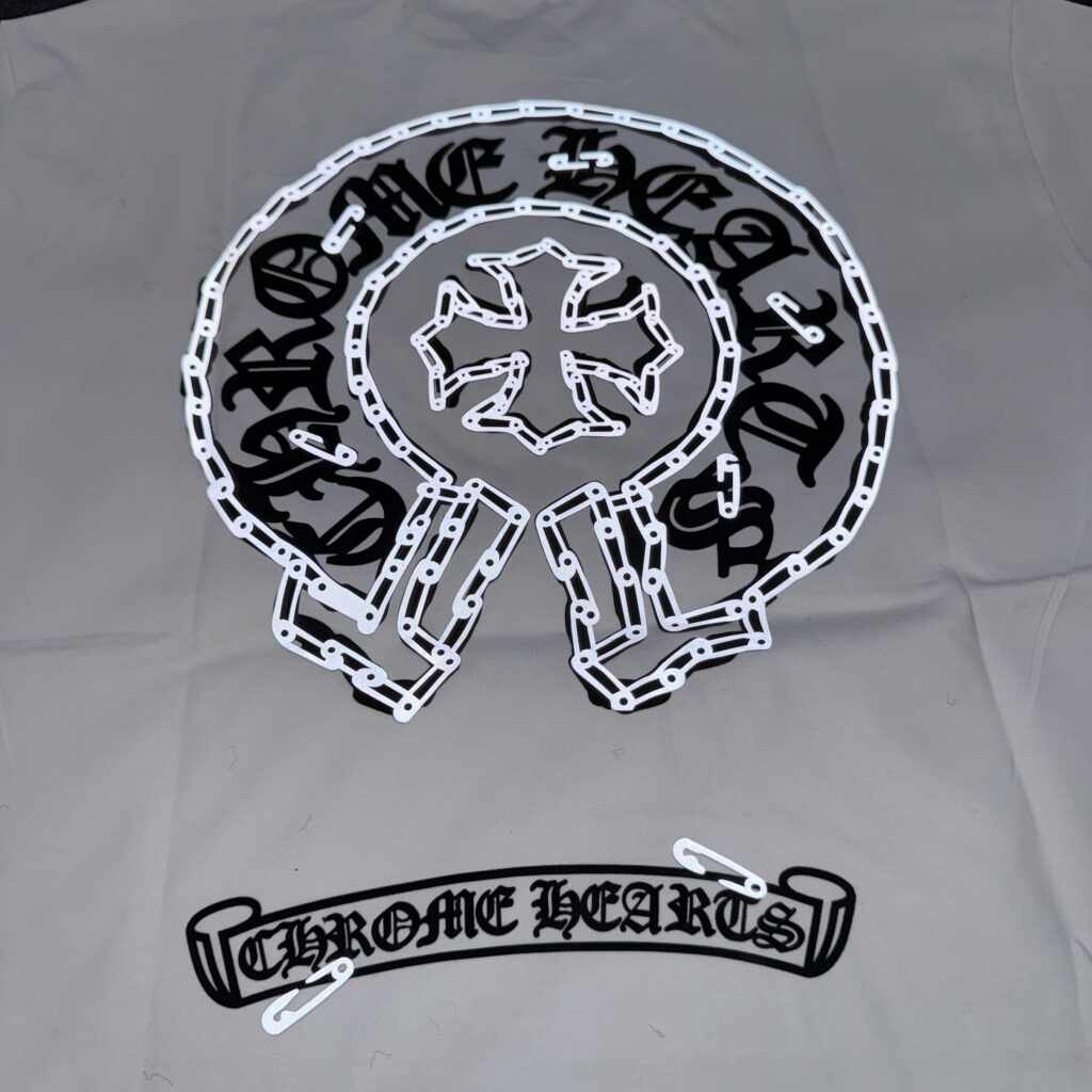 chrome hearts t shirt z odblaskiem