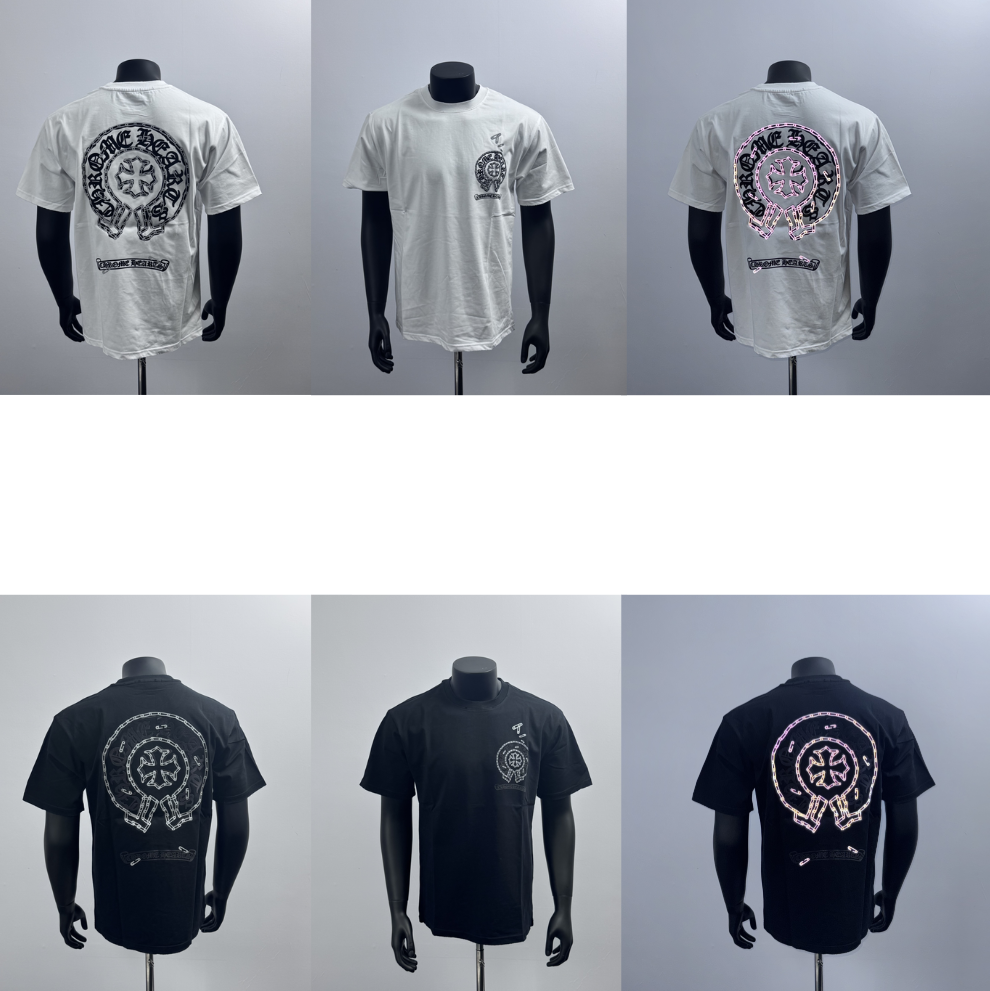 chrome hearts t shirt z odblaskiem