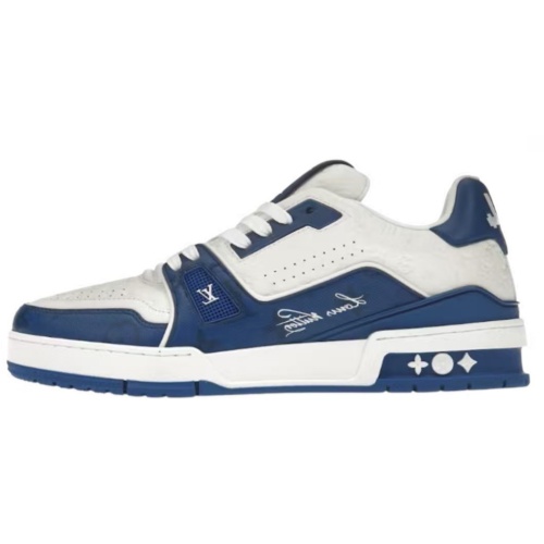Louis Vuitton Trainer Signature Blue White