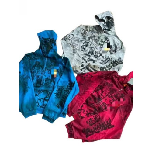 Balenciaga Blue Skater Graffiti Hoodie