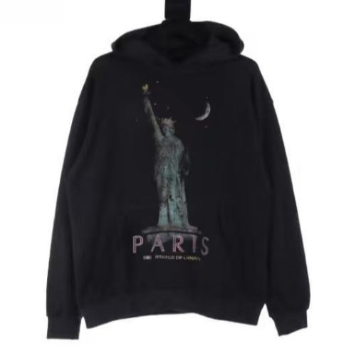 Balenciaga Paris Liberty Distressed Hoodie