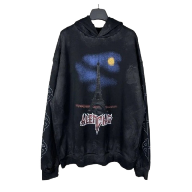 Balenciaga Paris Moon Cotton Hoodie