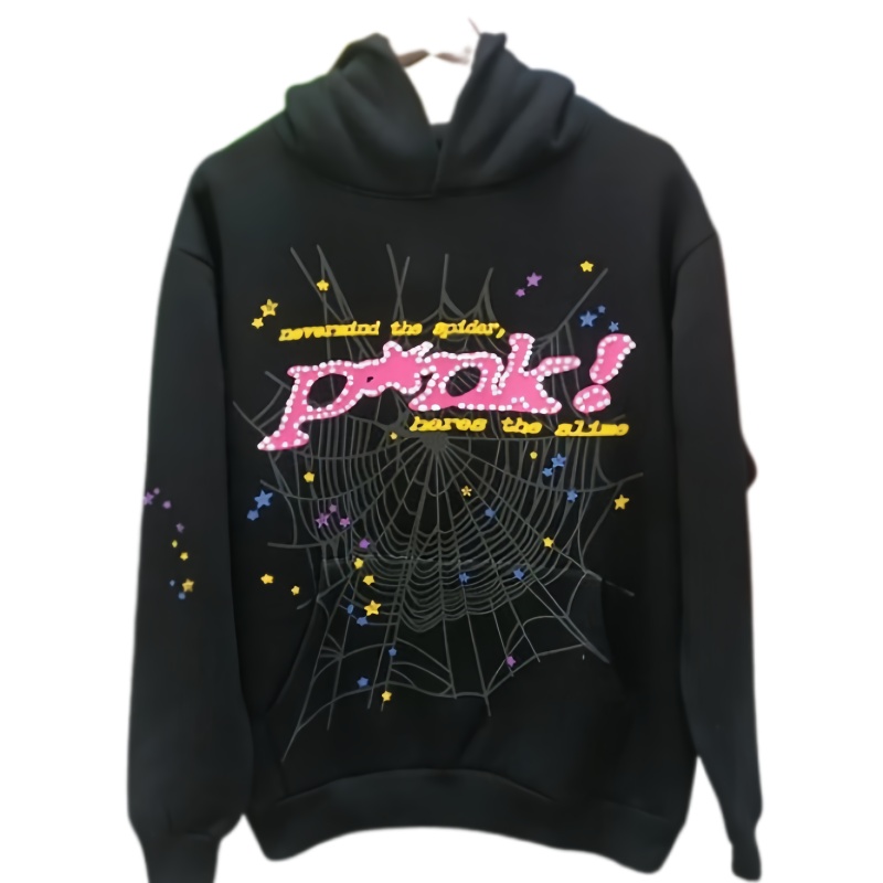 Sp5der Black Hoodie