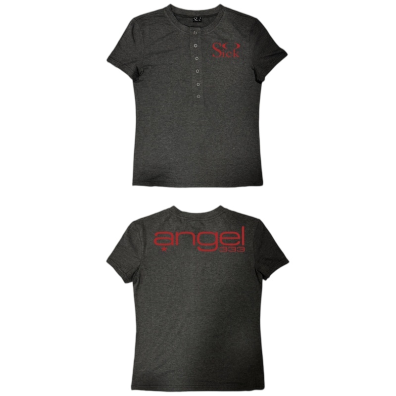 4AM text tee