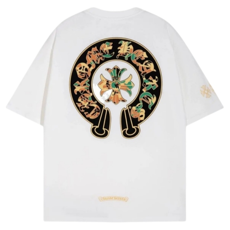 Chrome Hearts Shiny Tee with rhinestones