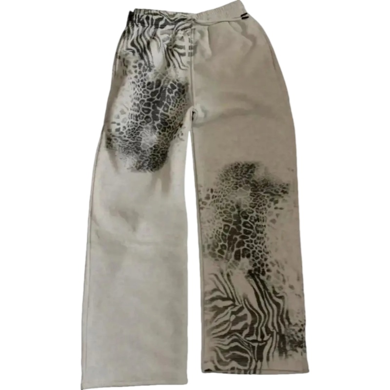 No Faith Studios Flared distressed denim