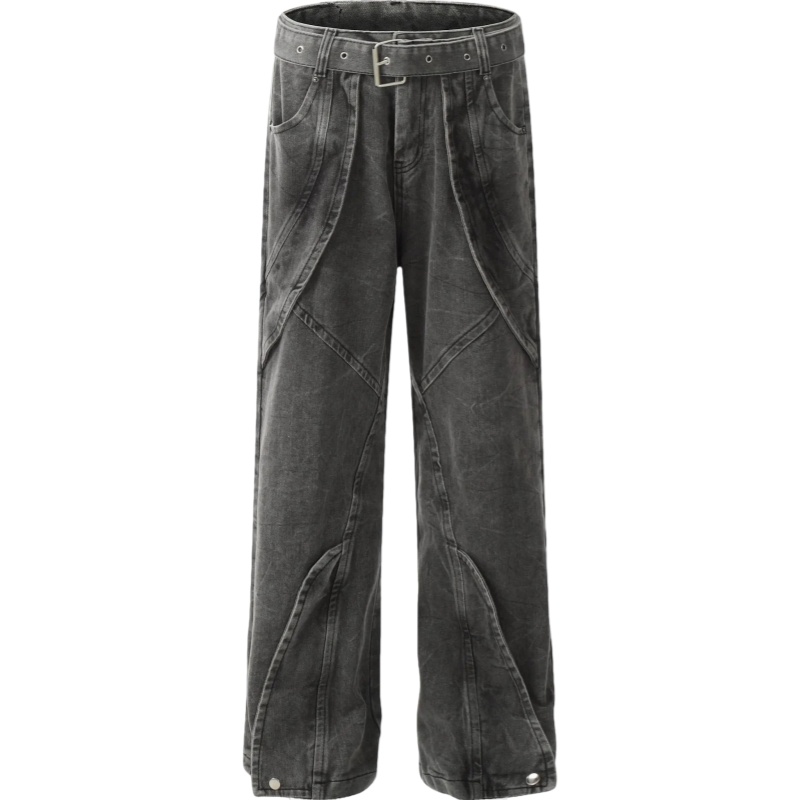 No E Mosen cheetah appliqu茅 denim