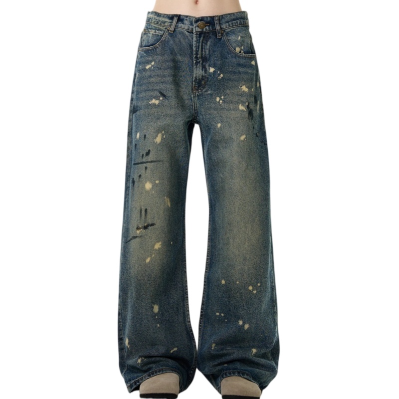 Madwitch Studded diamond denim