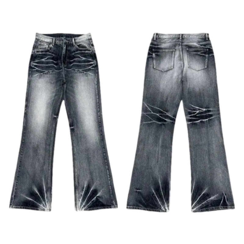 Paiki Distressed camo pants