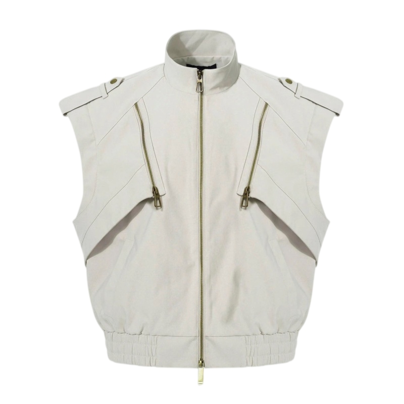 STARTEXCEEDEND Silver coating armor denim