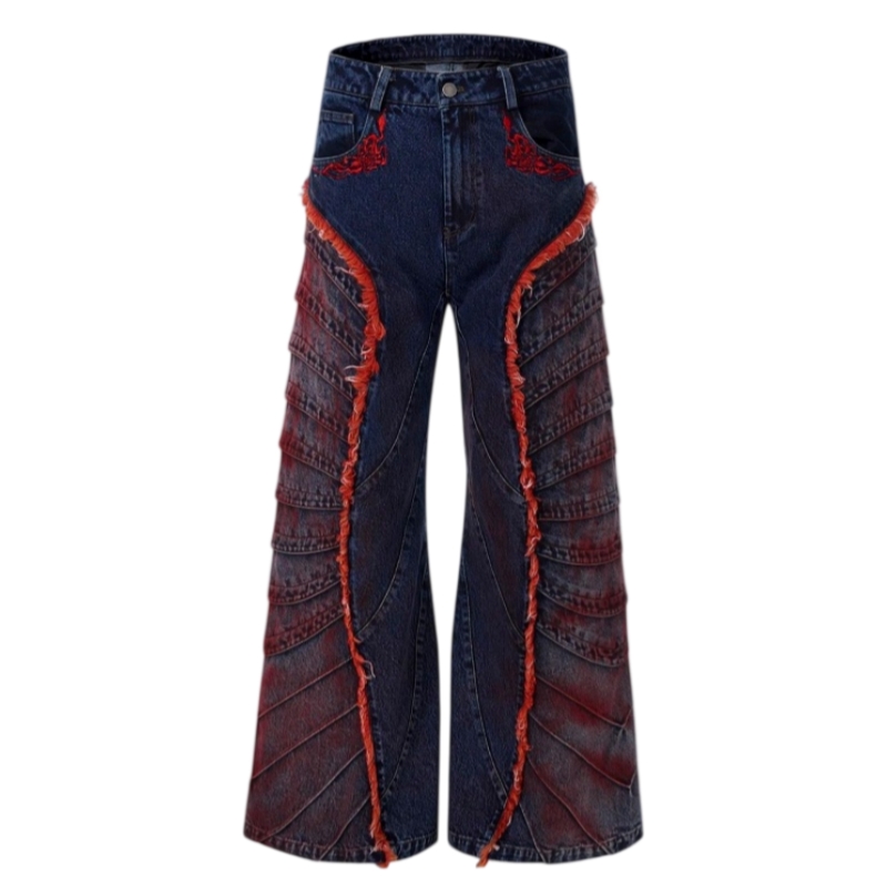 STARTEXCEEDEND Deconstruct design flared pants