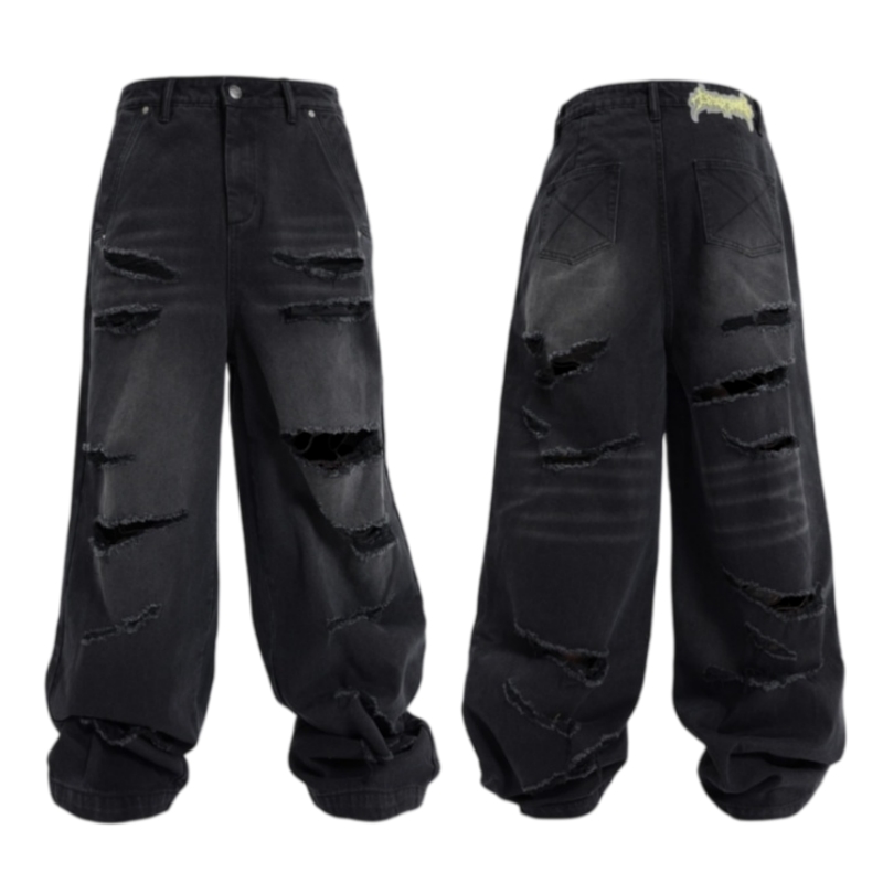 Groupmarek Black Distressed denim