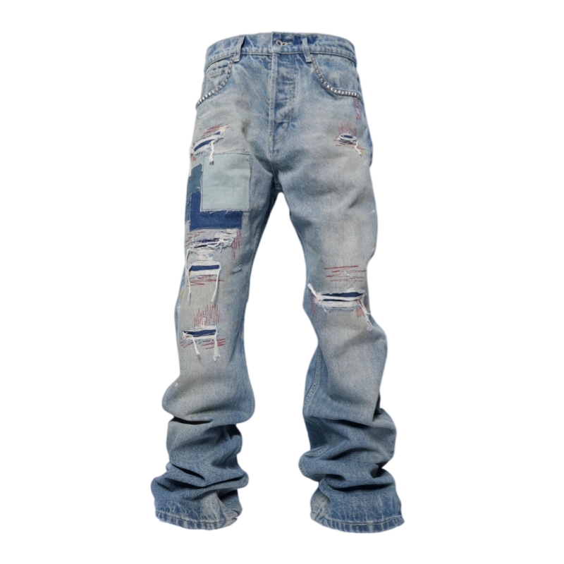 Groupmarek Blue Washed Rust Old Cat Denim
