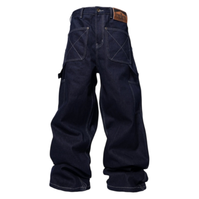 Groupmarek Blue Washed Whiskered Denim