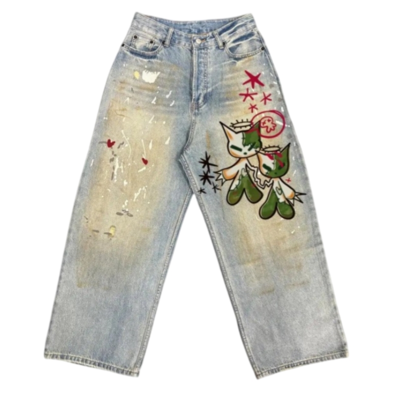 Dark Fog acid washed denim
