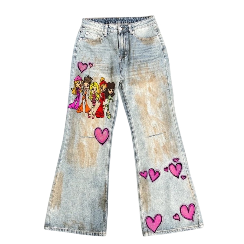 Dark Fog double leg washed denim