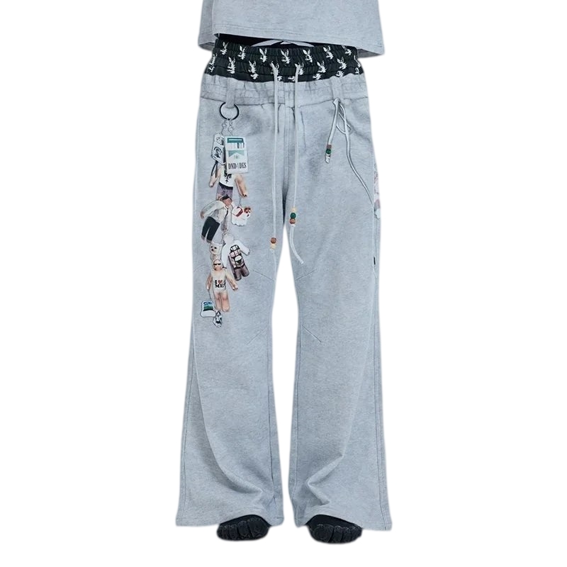 DND4DES pachwork snakeskin flared pants (5 styles)