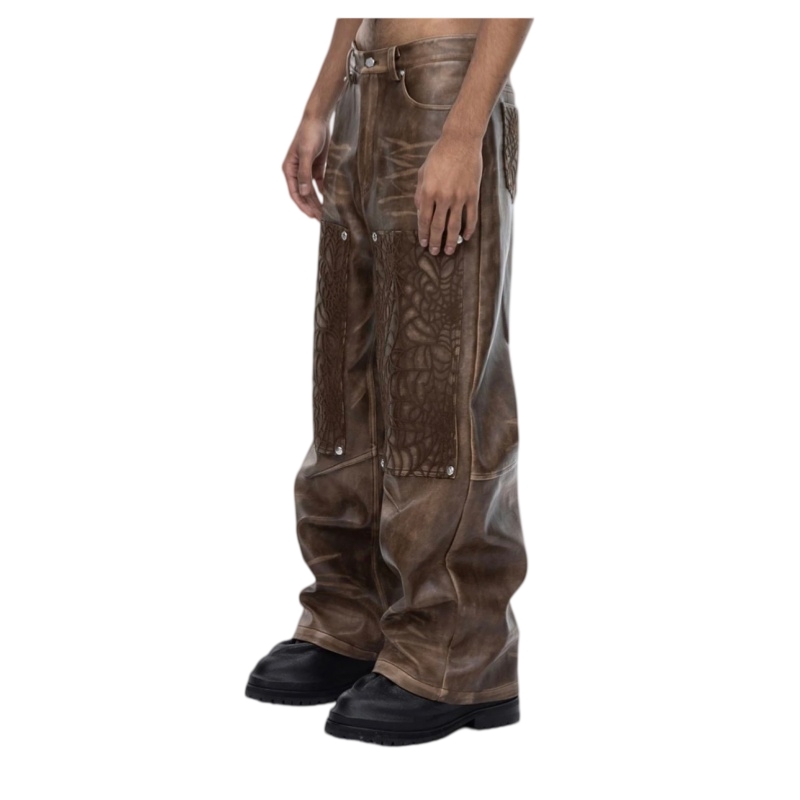 Taichiism Linen Palace Flower pants