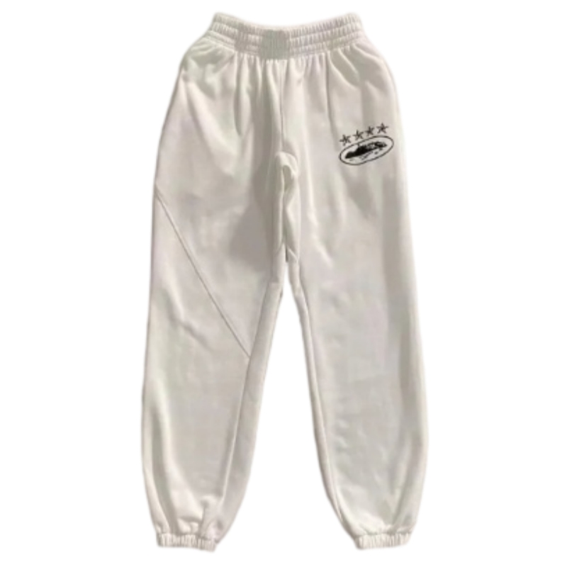 Corteiz classic cargo black whitelogo pant