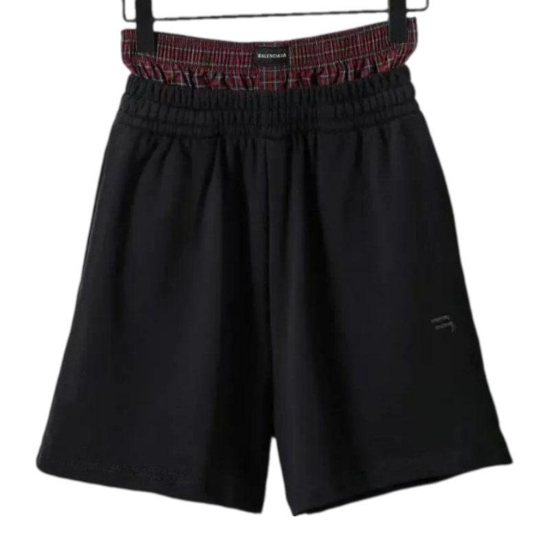 Balenciaga Shorts with Underwear ( Black-Black )