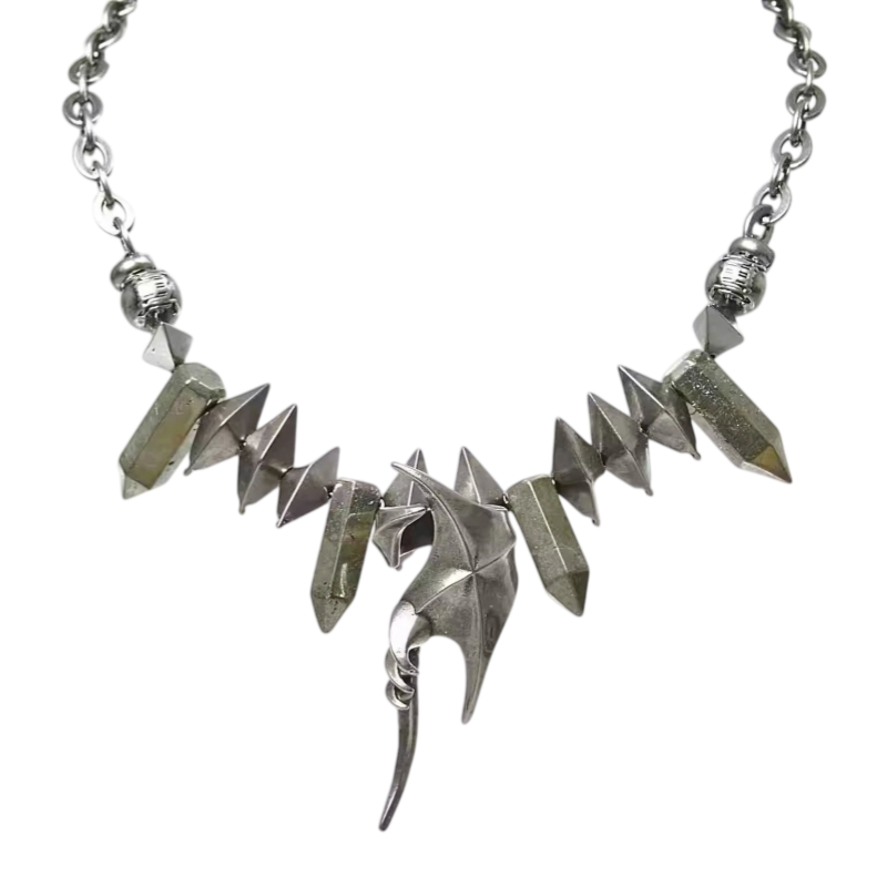 Iiimiii Remnant I Series Dark Metal Long Necklace