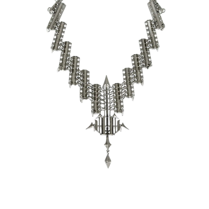 Iiimiii Dark Web I Series Dark Pendant Chain Choker