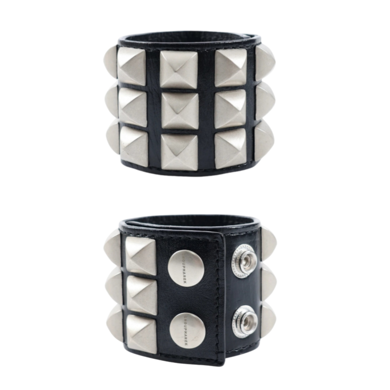 Iiimiii Black Painting III Series Dark Fancy Metal Patchwork Combination Shaped Ring