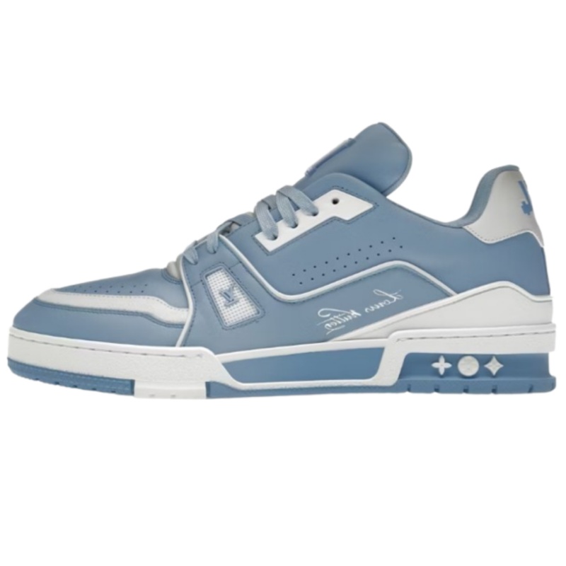 Louis Vuitton Trainer Signature Light Blue White
