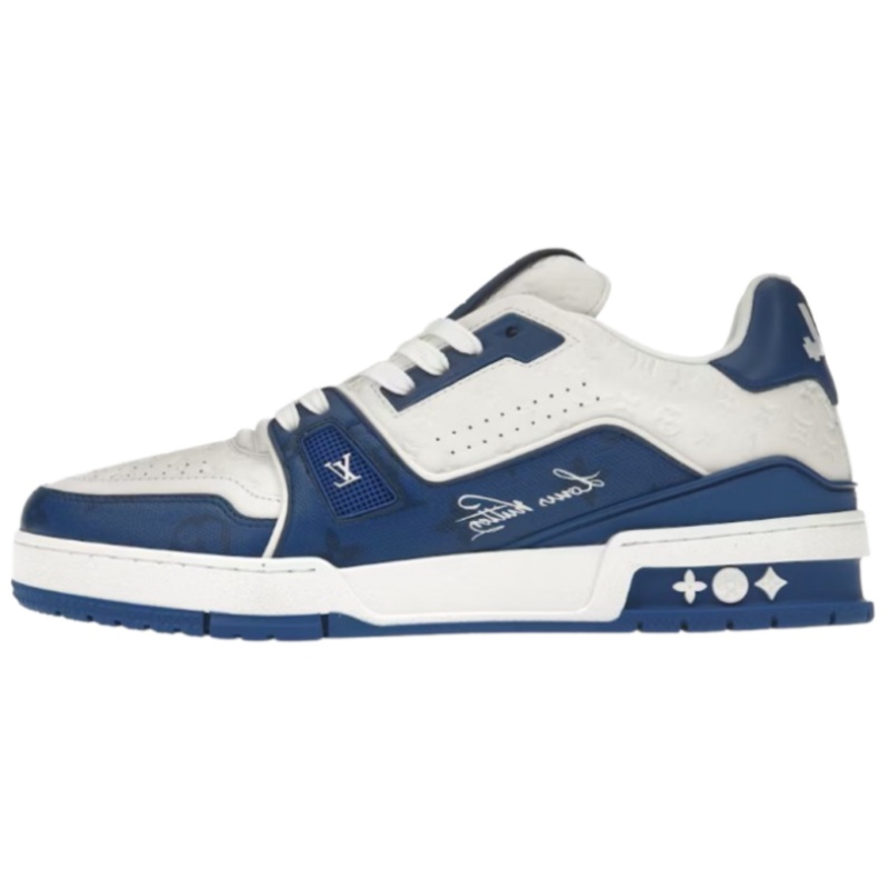 Louis Vuitton Trainer Signature Blue White