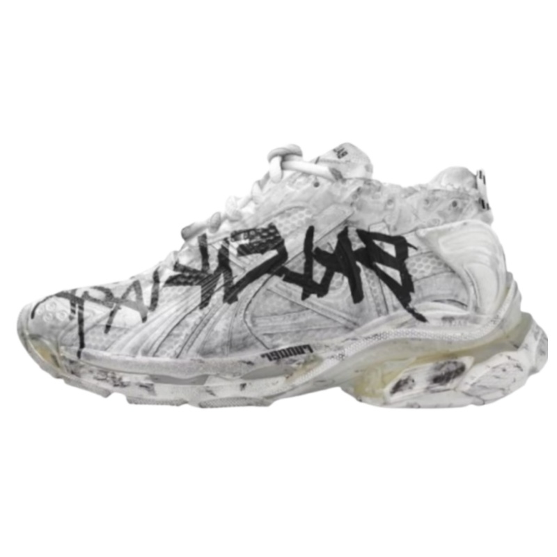Balenciaga Runner Graffiti 
White Black