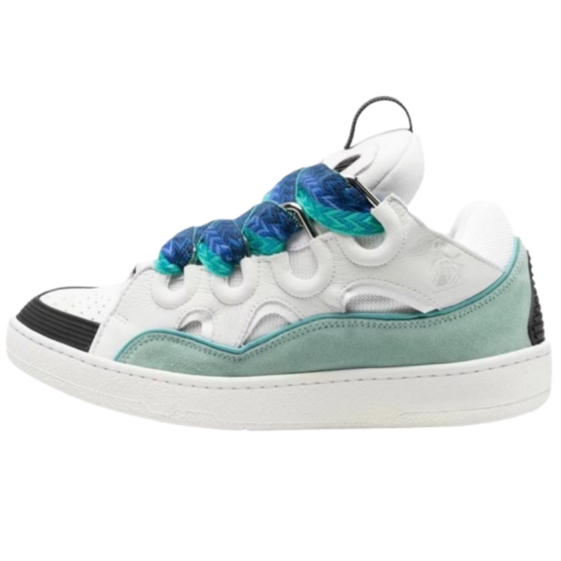 Lanvin Curb Sneaker 
White Blue