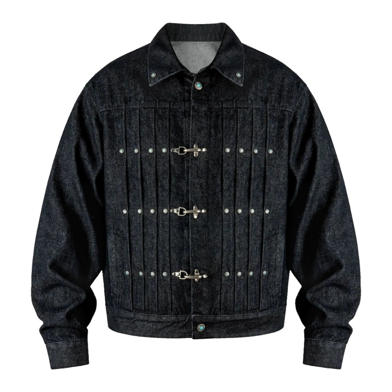 Antidote raw denim clasps jacket (2 colorways)
