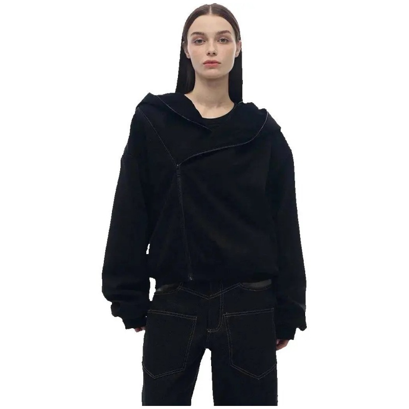 Slight Vogue Asymmetrical hoodie (2 colorways)