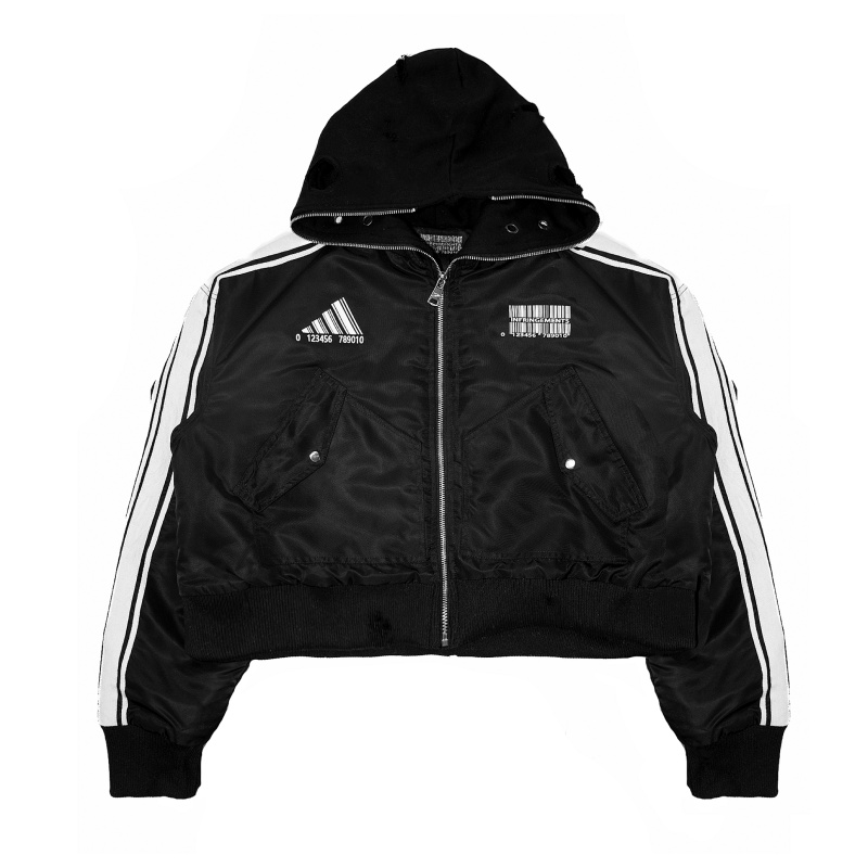 INFRINGEMENTS Parody RO zipper barcode jacket