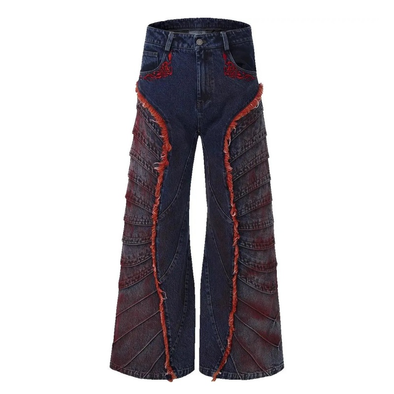 STARTEXCEEDEND Rose raw edge denim jacket