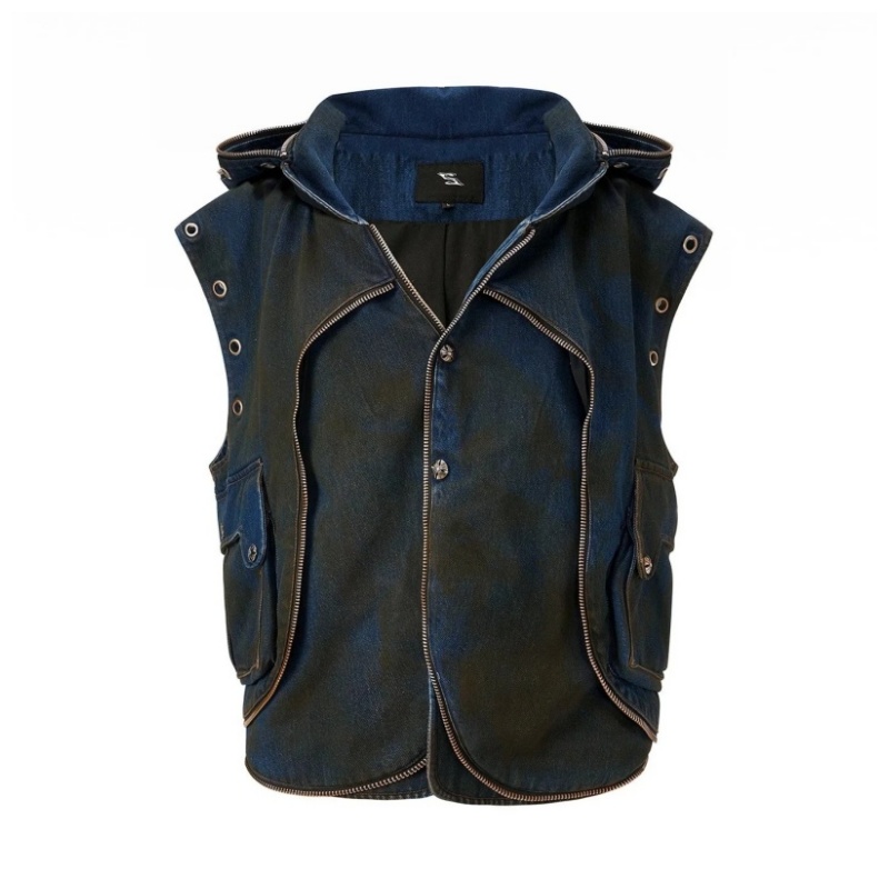 STARTEXCEEDEND Sea heavy industry denim jacket