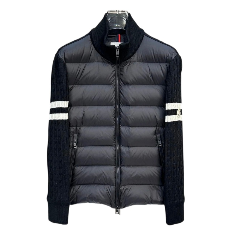 Moncler Jacket with Knitted Sleeves