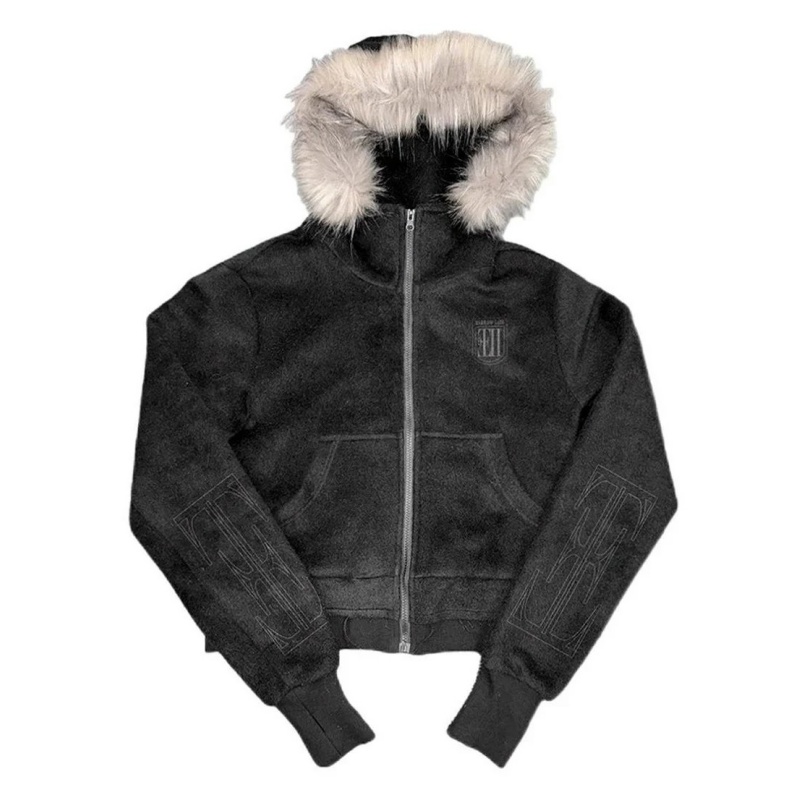 No E Mosen „Cross Coffin” fur zip-up
